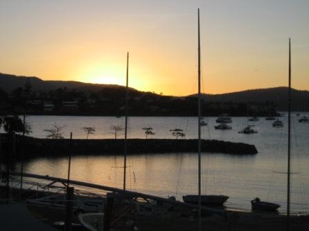 Sunset from the sailing club