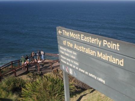 Most easterly point on the Australian mainland